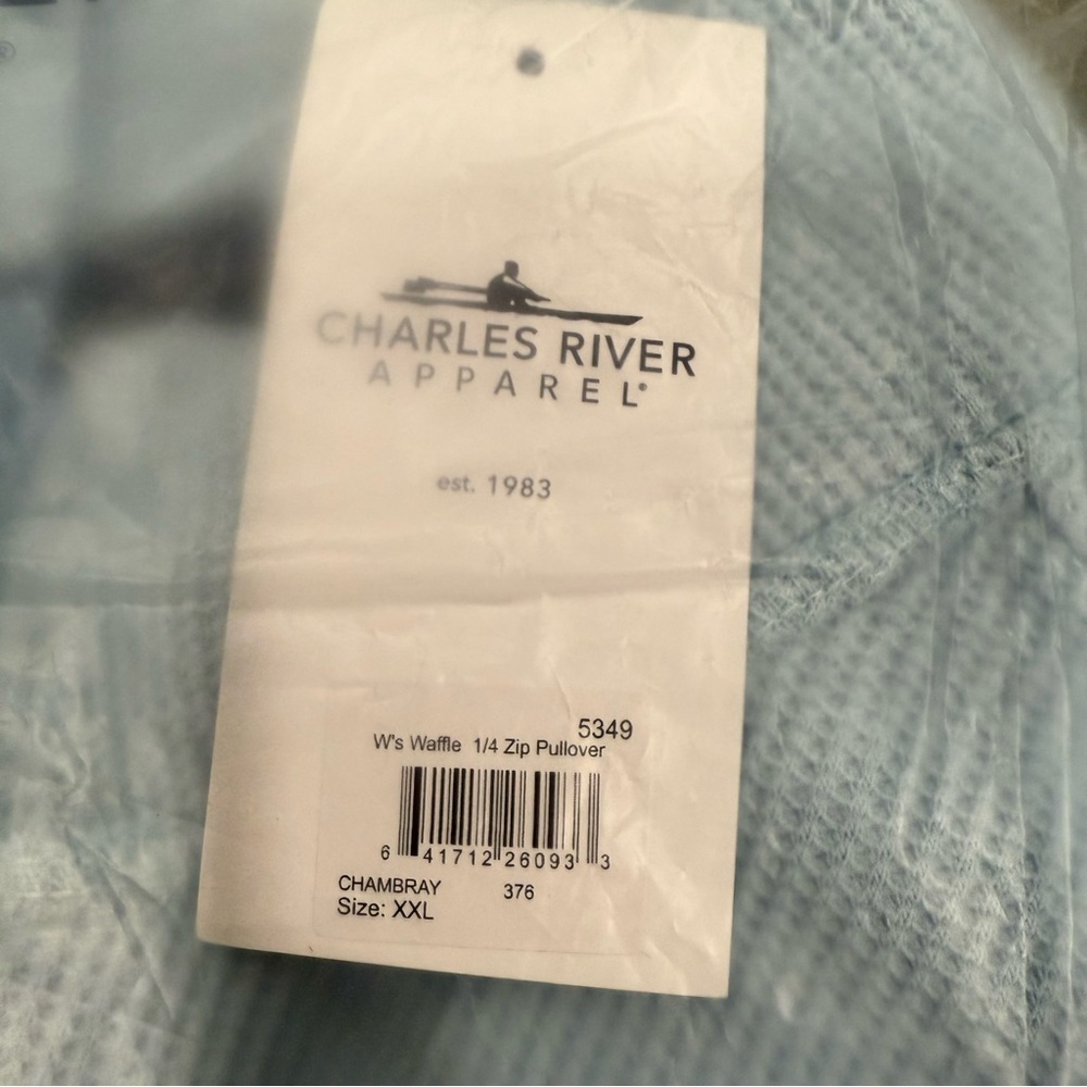 Charles River Apparel Women’s Waffle 1/4 Zip Pullover- Size XXL- NWT - Picture 4 of 6